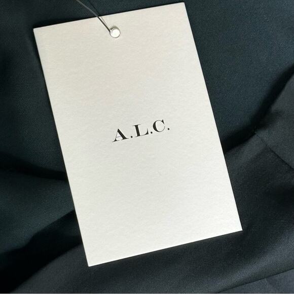 NWT | A.L.C | Jaime One Shoulder Asymmetrical Top | Black | Size 6 - Picture 7 of 16